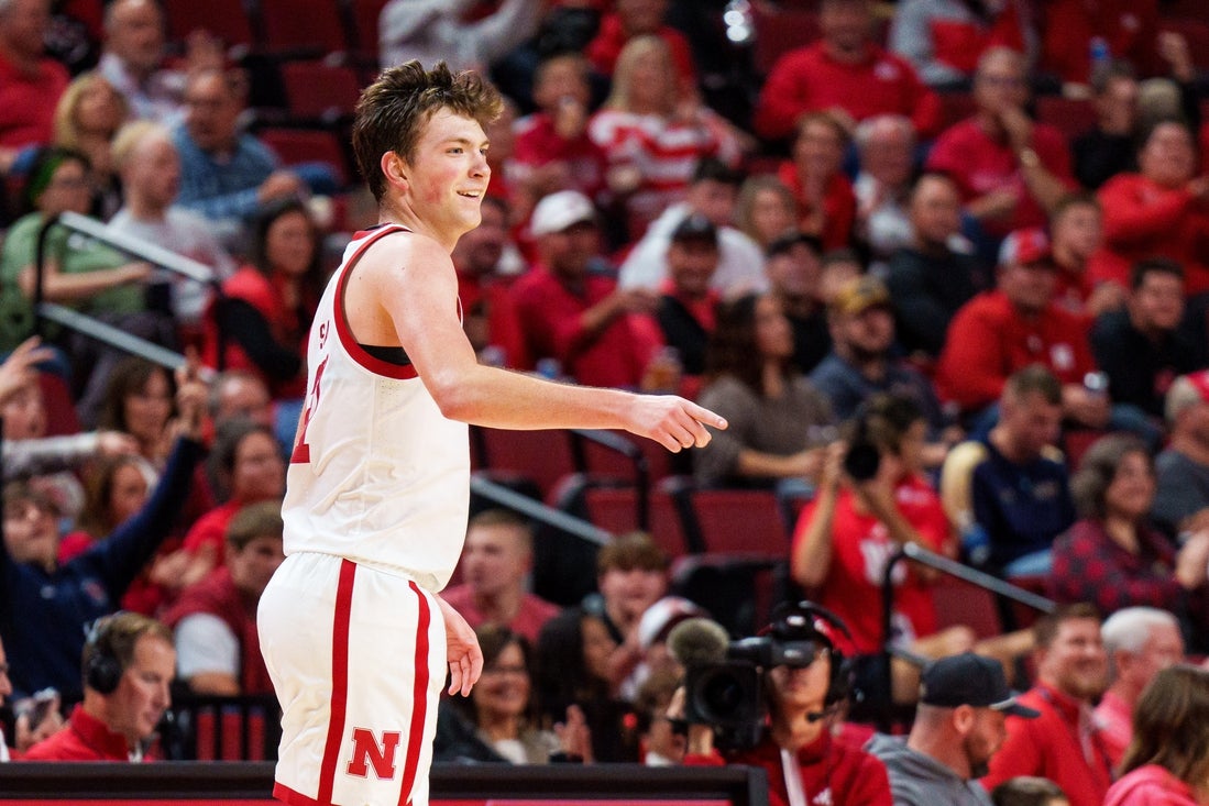 Pryce Sandfort scores 28 as Nebraska comes back to down Oklahoma