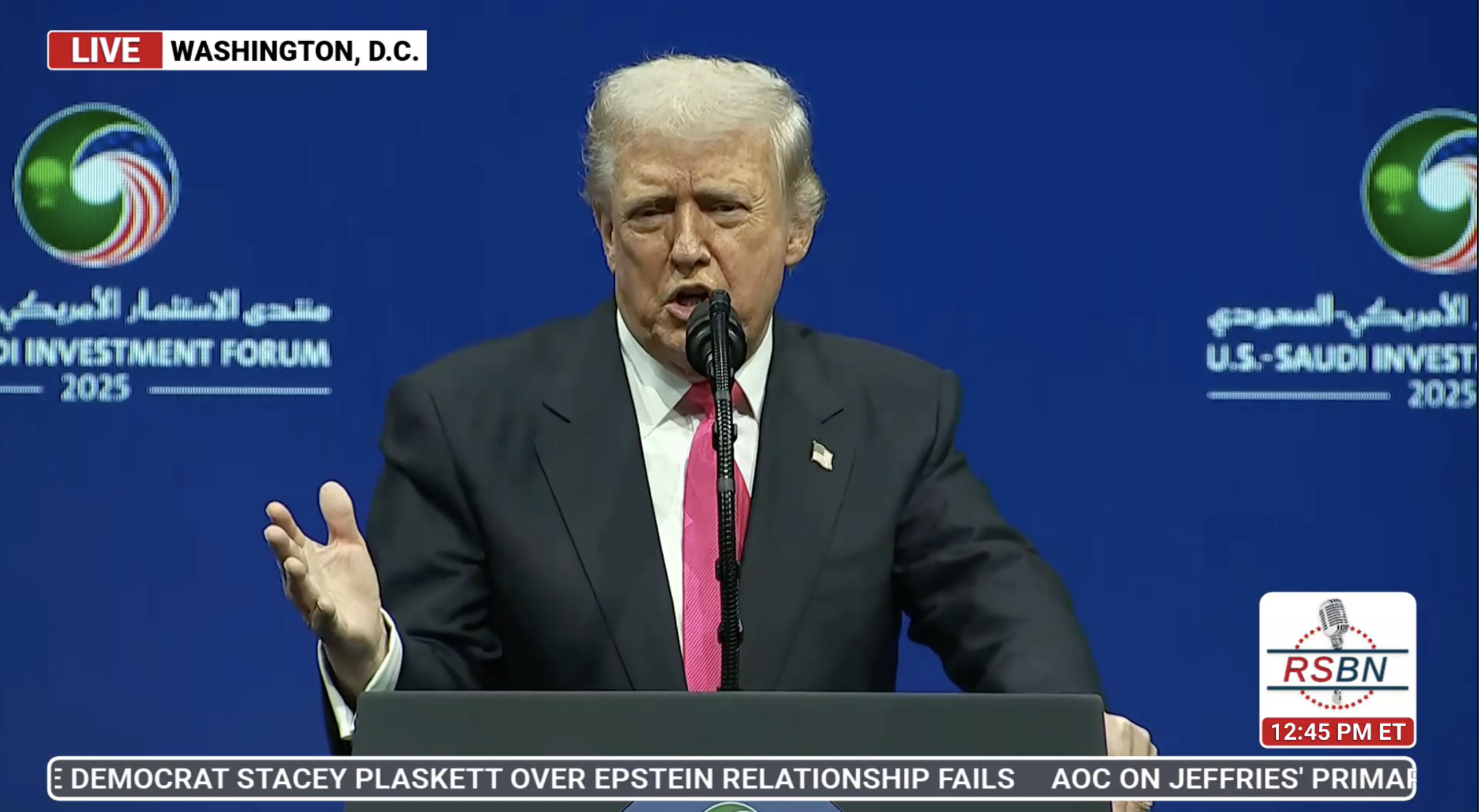 WATCH: President Trump Delivers Remarks at the U.S. – Saudi Investment Forum