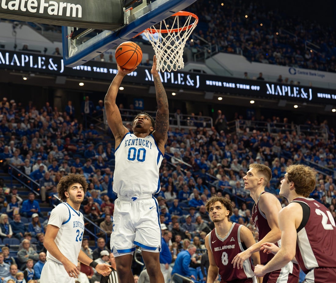 Kam Williams has career game as Kentucky knocks off Bellarmine