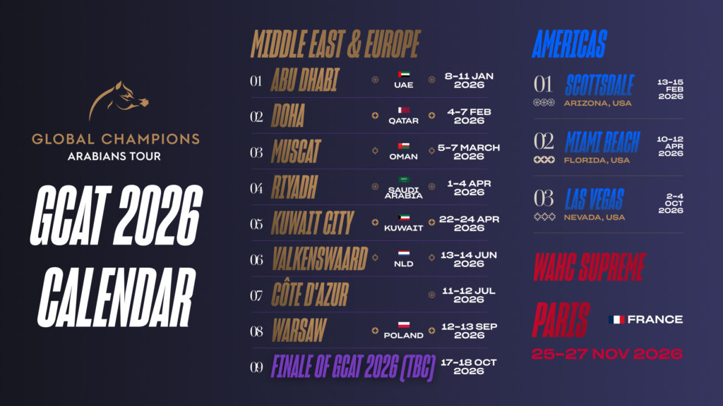 Global Champions Arabians Tour Announces the 2026 Season Calendar
