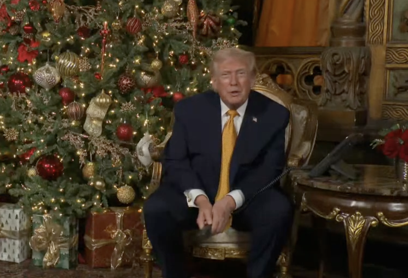 Trump’s Christmas Message Touts Economic Triumphs, Slams ‘Radical Left Scum’ in Festive Truth Social Post