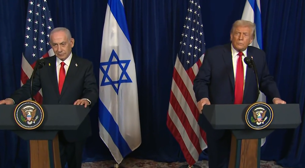 President Trump meet with Israeli PM Netanyahu at Mar-a-Lago; Stern Warning Given to Hamas via Joint Press Meet
