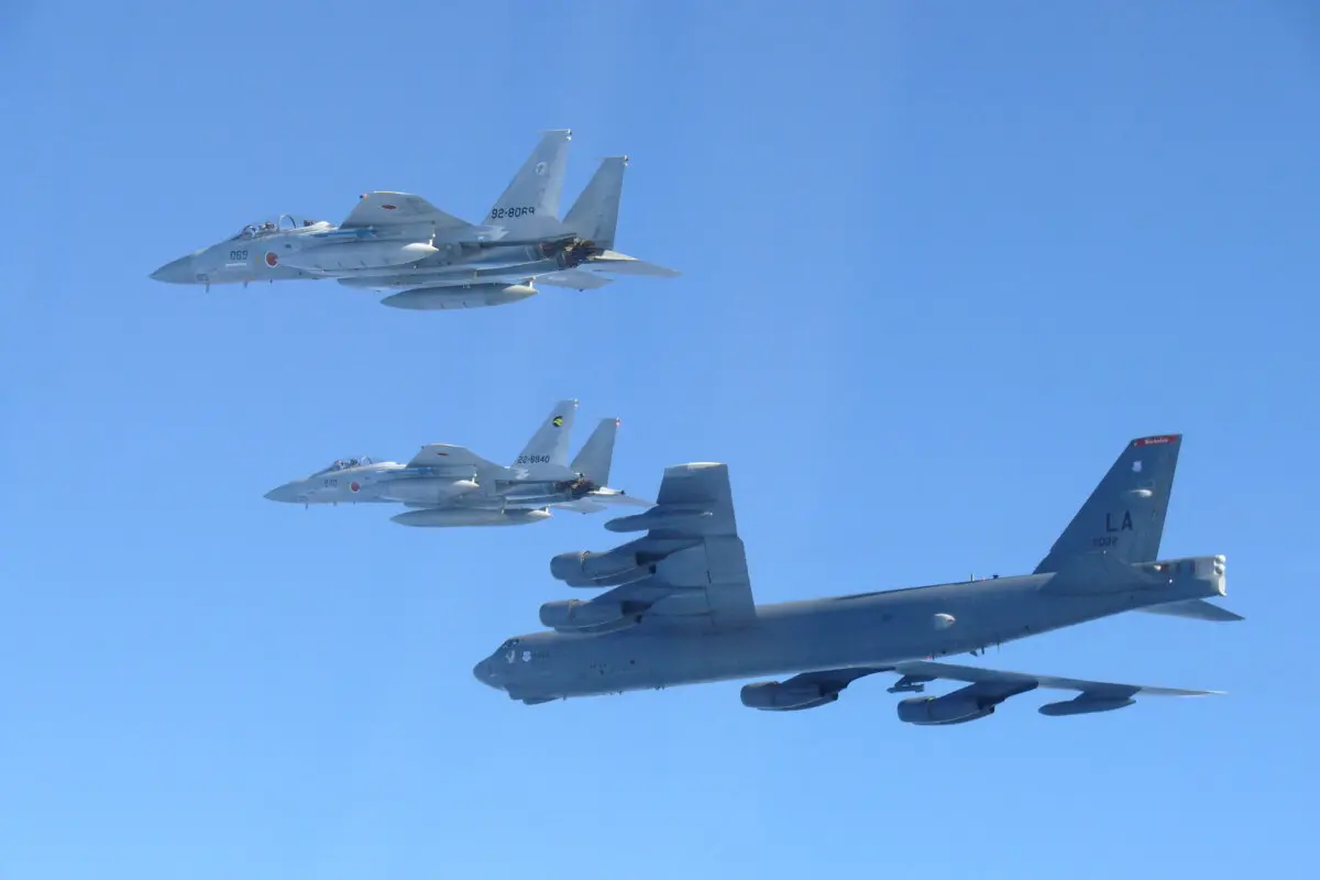 U.S. and Japan Conduct Joint Bomber-Fighter Exercise Over Sea of Japan