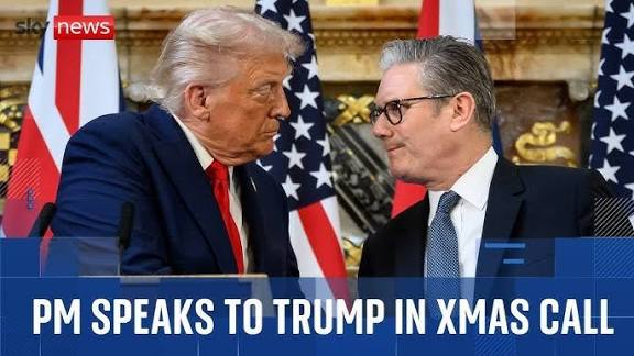 Trump, Starmer Discuss Peace Efforts in Ukraine and Gaza Ahead of Christmas