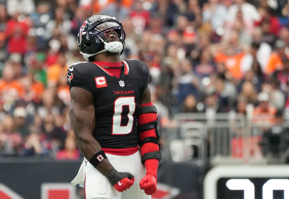 Report: Texans’ Azeez Al-Shaair fined for eye-black message