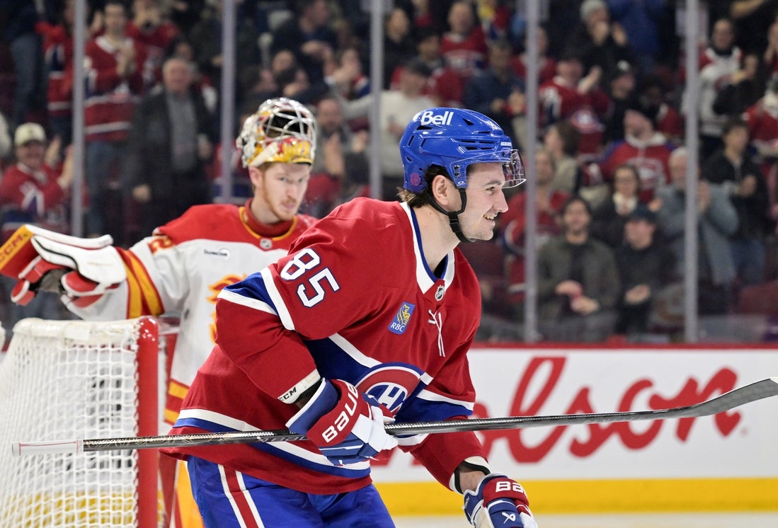 Alexandre Texier leads scoring charge as Canadiens beat Flames