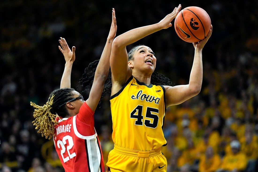 Women’s Top 25 roundup: No. 10 Iowa handles No. 12 Ohio State with ease