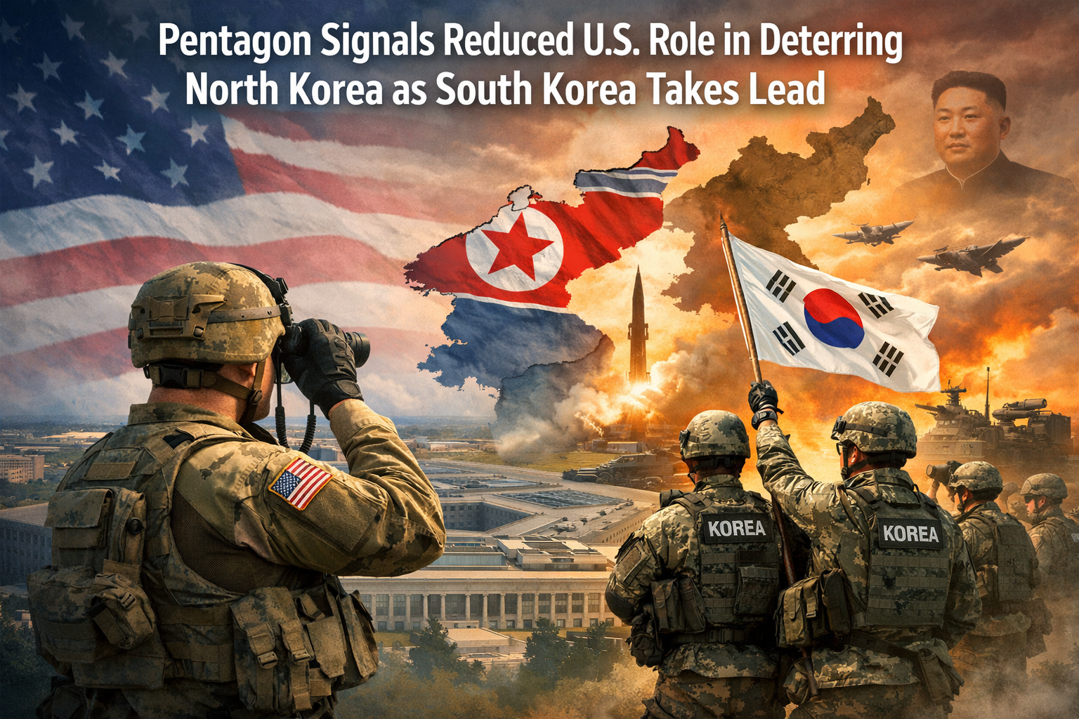 Pentagon Signals Reduced U.S. Role in Deterring North Korea as South Korea Takes Lead