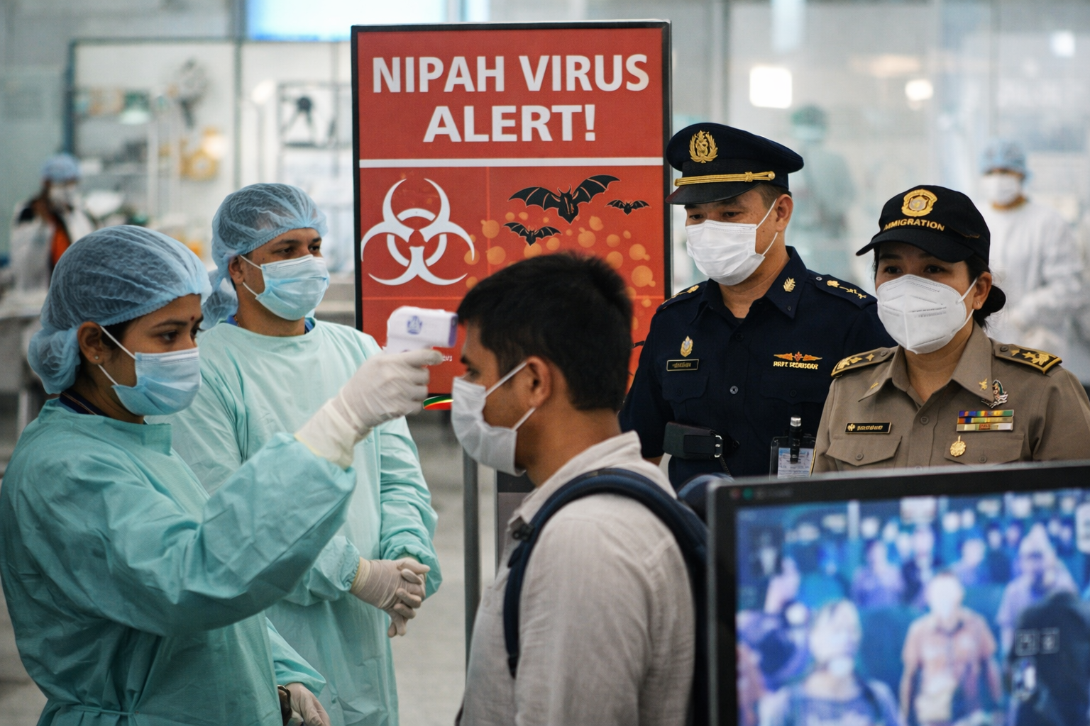 India Says Nipah Outbreak Is Contained as Asian Nations Step Up Airport Health Checks