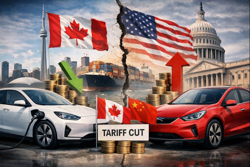 Canada agrees to cut tariff on Chinese electric vehicles in break with the U.S.