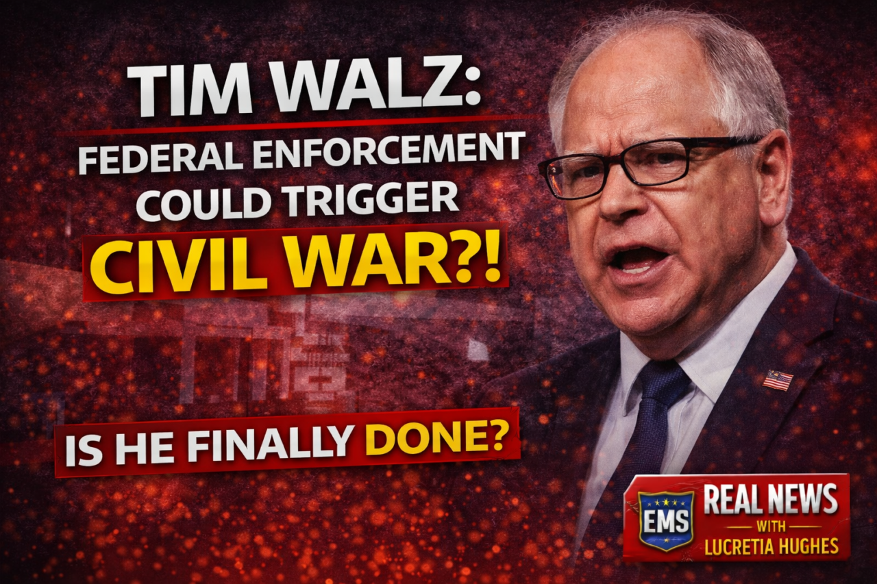 Tim Walz Says Enforcing Federal Law Could Trigger “Civil War” — Then