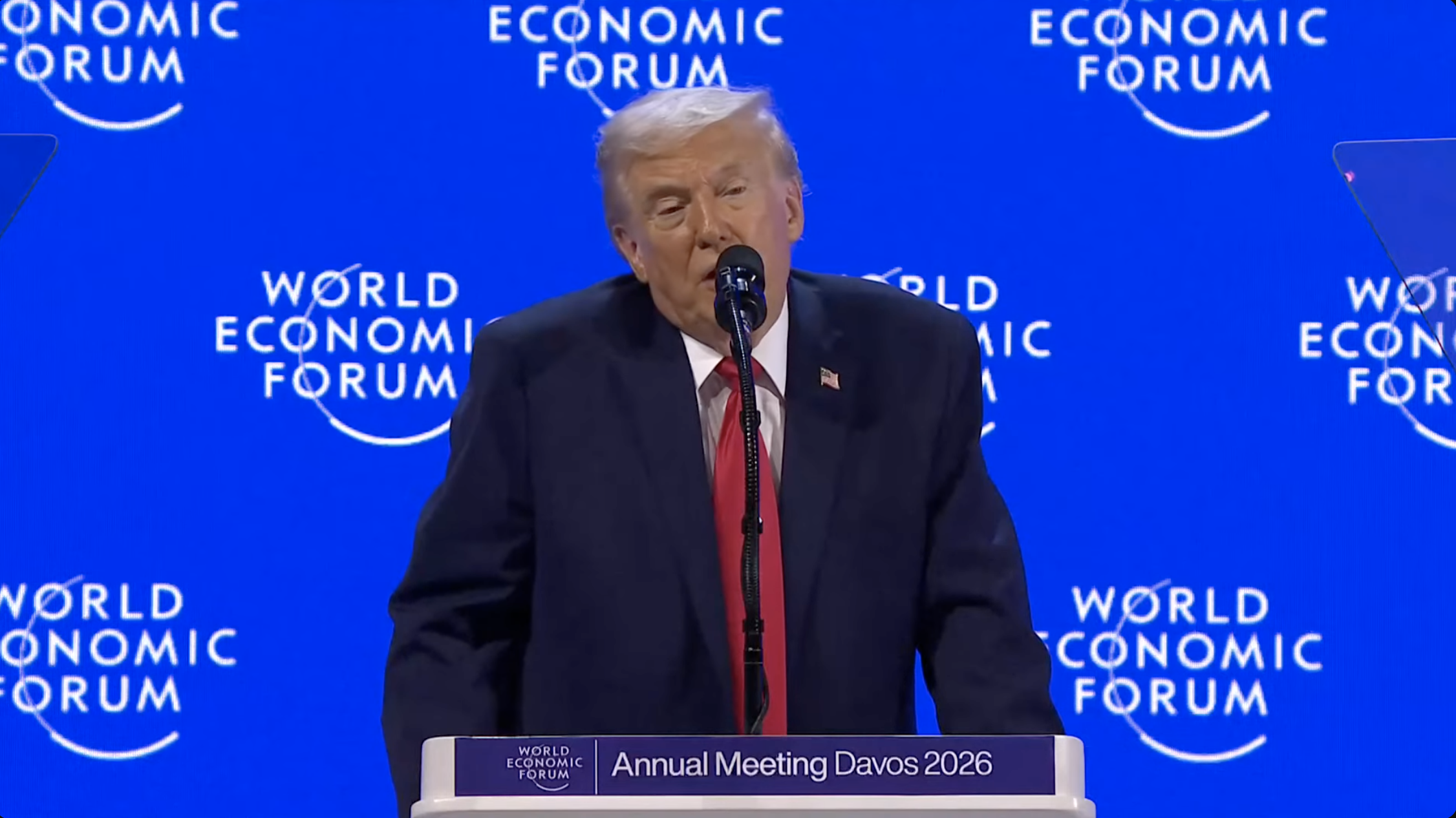 WATCH: Trump Tells Davos Crowd U.S. Growth Is Lifting the World Economy