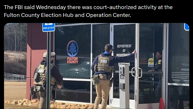 BOOM: FBI Drops Search Warrant on Fulton County Election Hub in Connection With Trump’s 2020 Election Loss