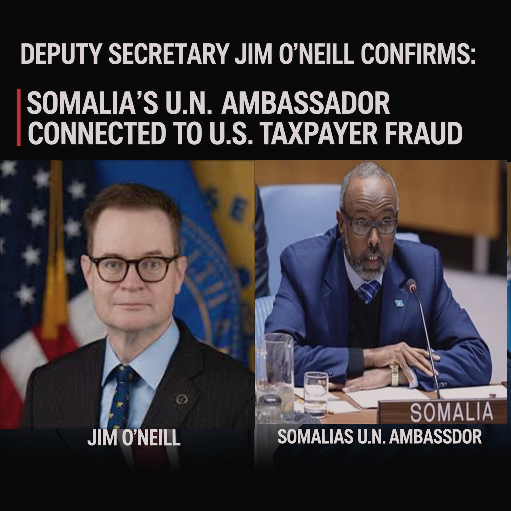 Deputy Secretary O’Neill Confirms: Somalia’s U.N. Ambassador Also Connected to U.S. Taxpayer Fraud