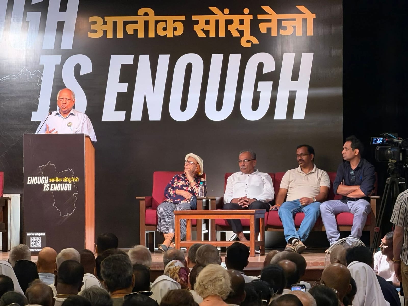 Enough is Enough, say angry Goans as Justice Rebello is fulcrum of people’s movement in Indian tourist paradise Goa