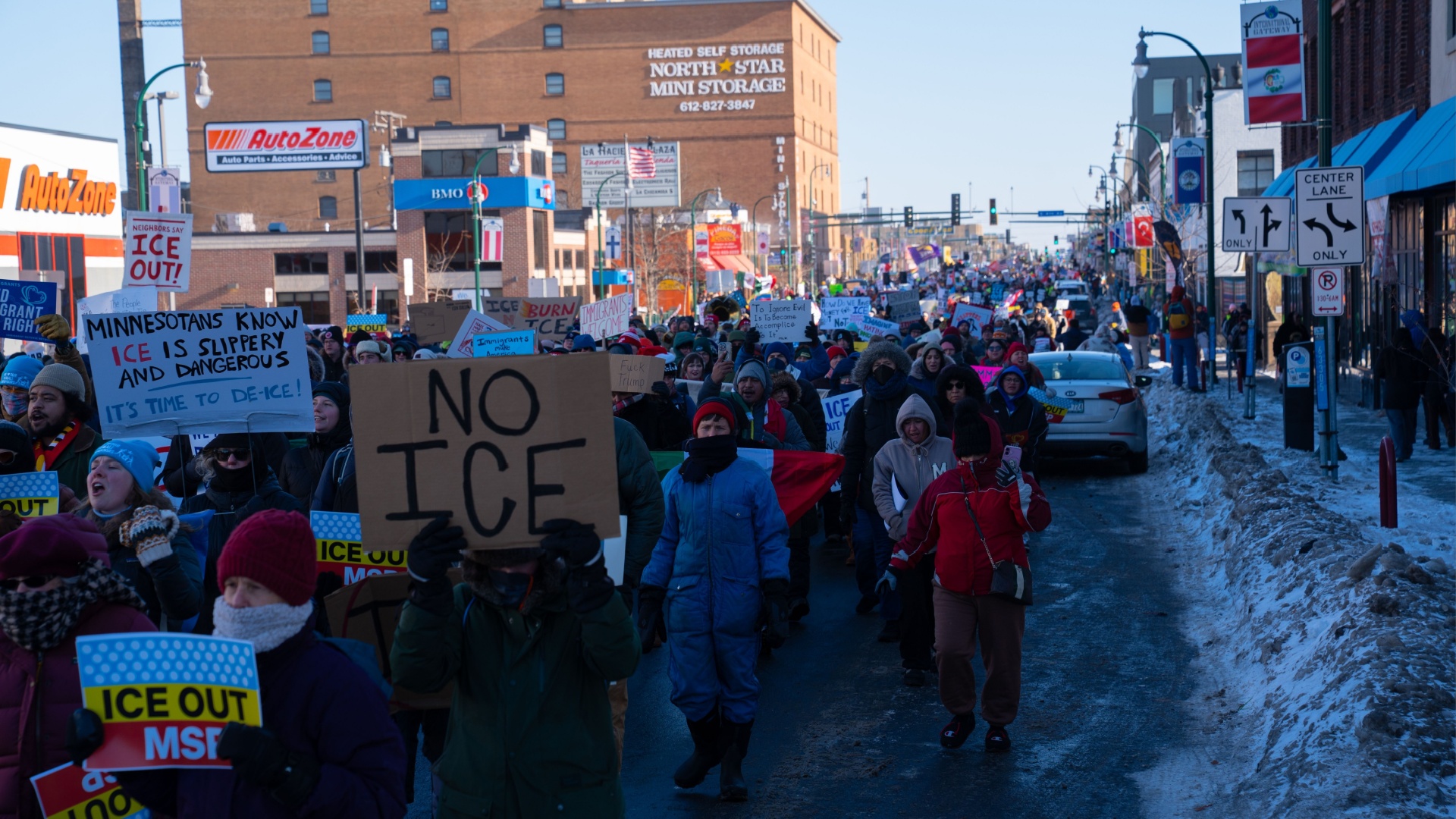 Thousands Defy Bitter Cold in Minneapolis to Protest Trump Immigration Crackdown