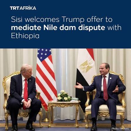 Trump Offers to Mediate Nile Water Dispute as Egypt Welcomes Renewed U.S. Role