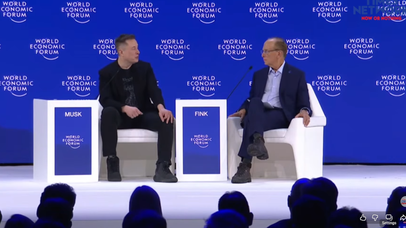 WATCH: Elon Musk Appears at World Economic Forum, Takes Questions in Davos