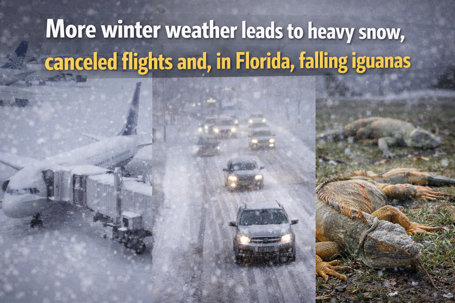 Historic Arctic Blast Grips Eastern U.S., Dumping Snow, Grounding Flights and Leaving Millions in the Cold