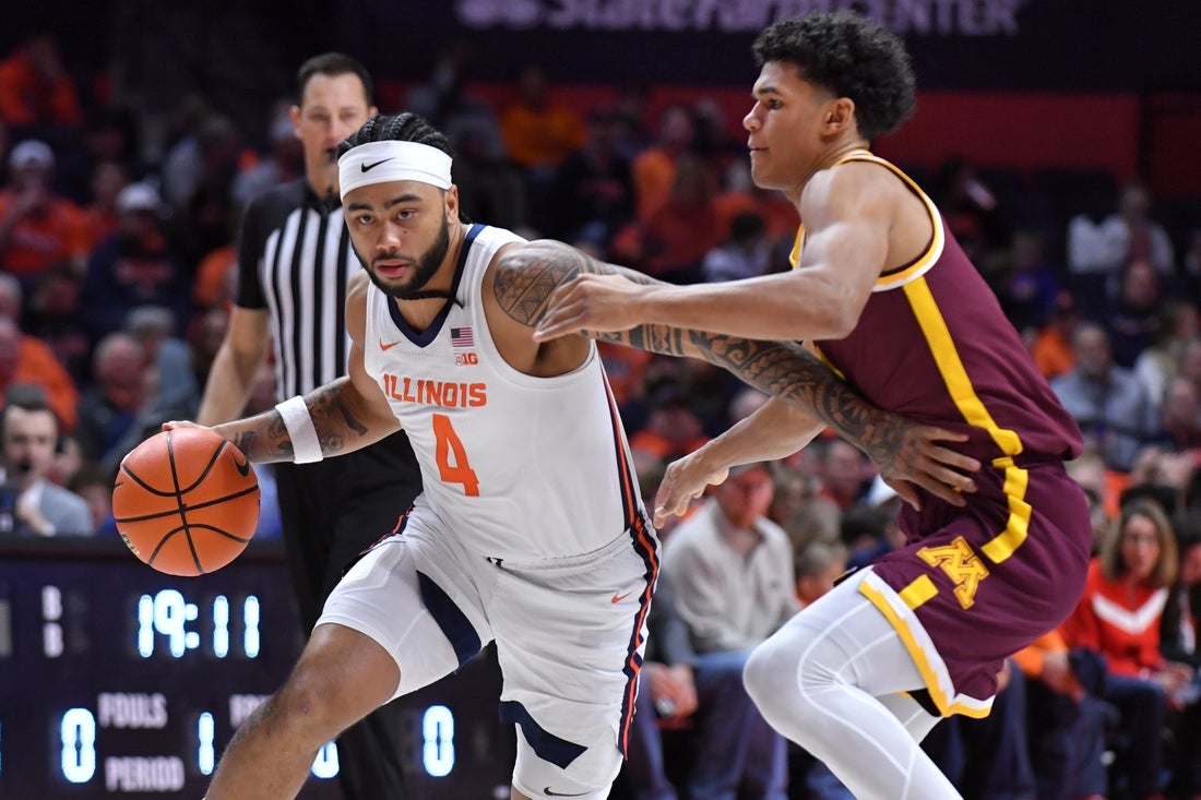 Illinois G Kylan Boswell (hand) to return vs. Indiana