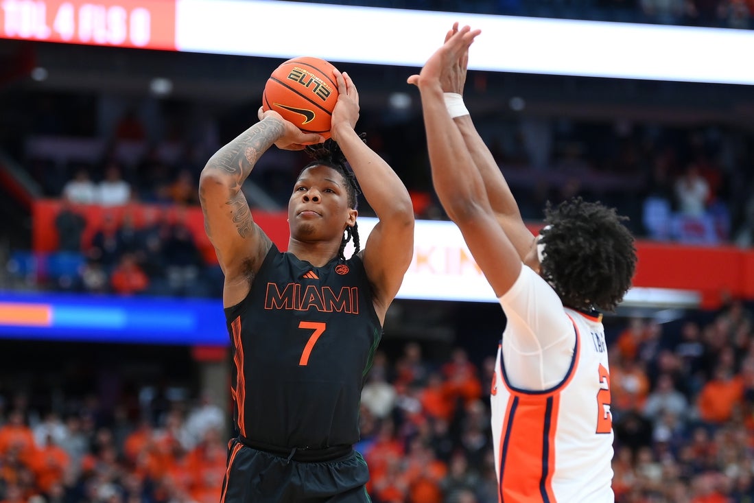Miami struggling around perimeter with Boston College on deck