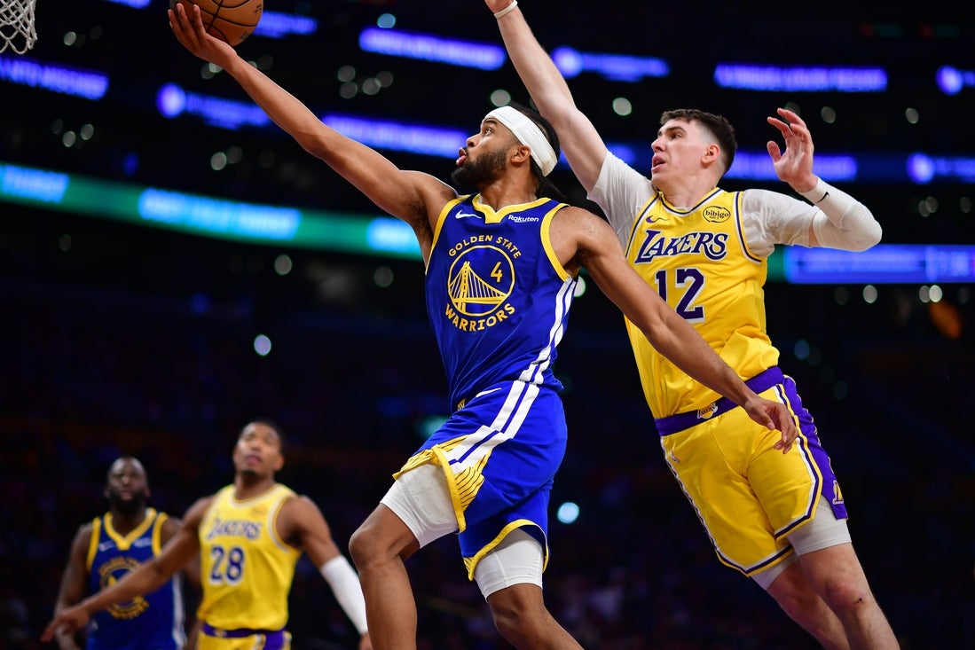 Stunning Los Angeles Lakers, Golden State Warriors Jockeying For Position In Crowded Nba Western Conference Background for Desktop Stunning Los Angeles Lakers, Golden State Warriors Jockeying For Position In Crowded Nba Western Conference Background for Desktop