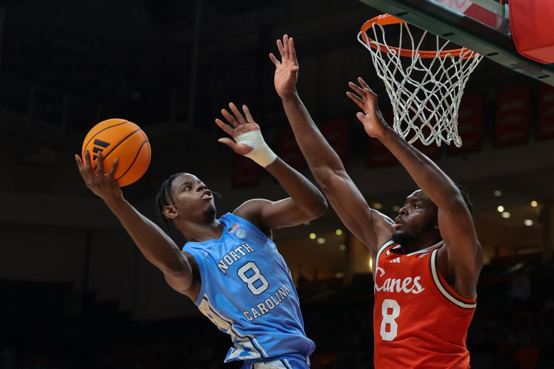 No. 11 North Carolina hosts Pitt without Caleb Wilson