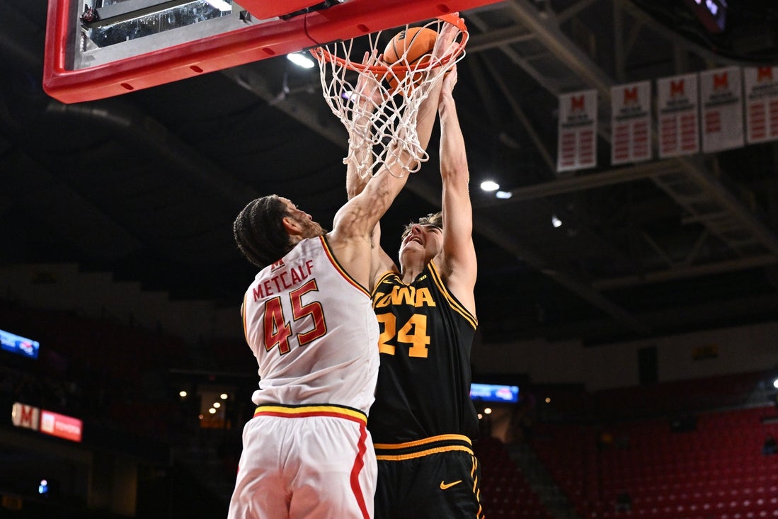 Hot-shooting Maryland halts Iowa’s 6-game Big Ten win streak