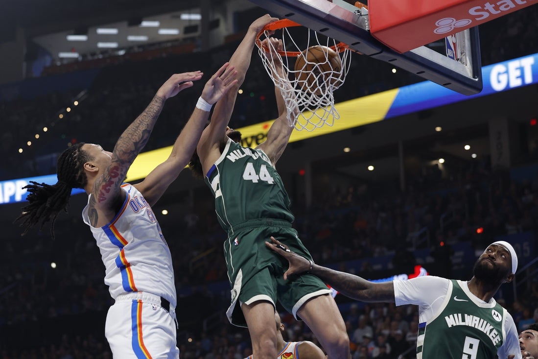 Ousmane Dieng’s first double-double carries Bucks past Thunder