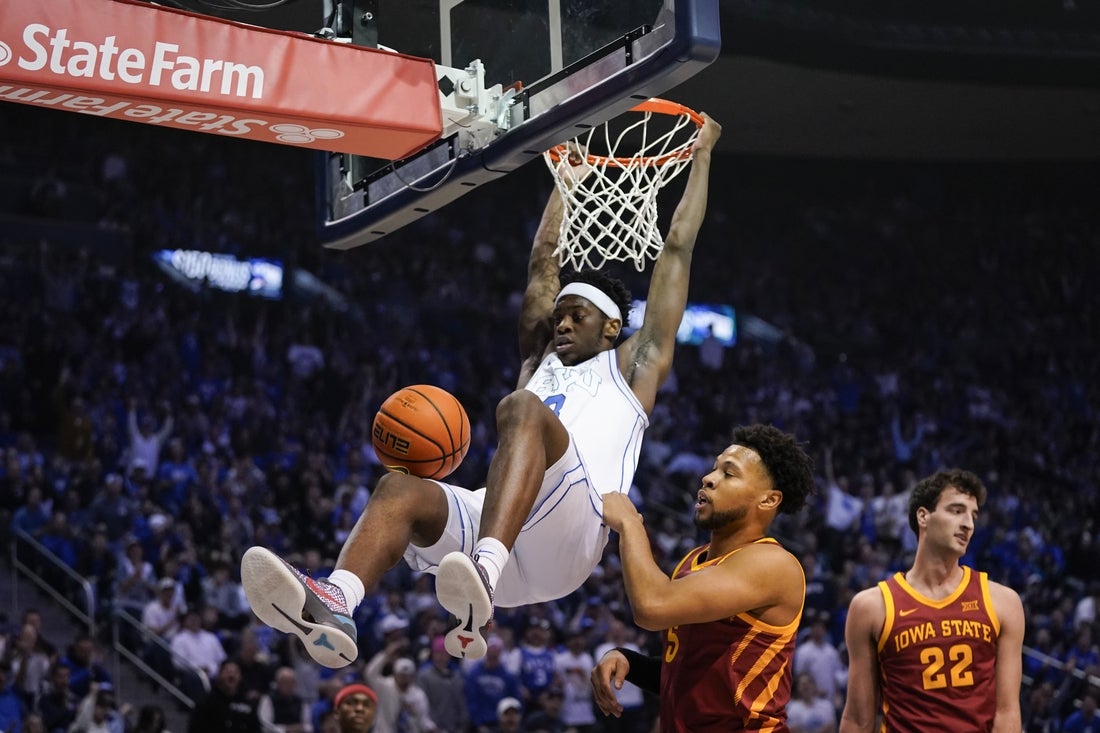 AJ Dybantsa near-triple-double lifts No. 23 BYU past No. 6 Iowa State