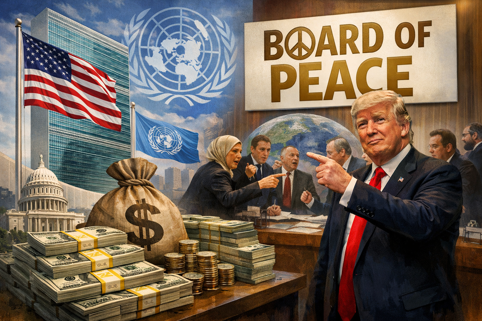 United States Pays $160 Million Toward U.N. Arrears as Trump’s “Board of Peace” Sparks Global Debate