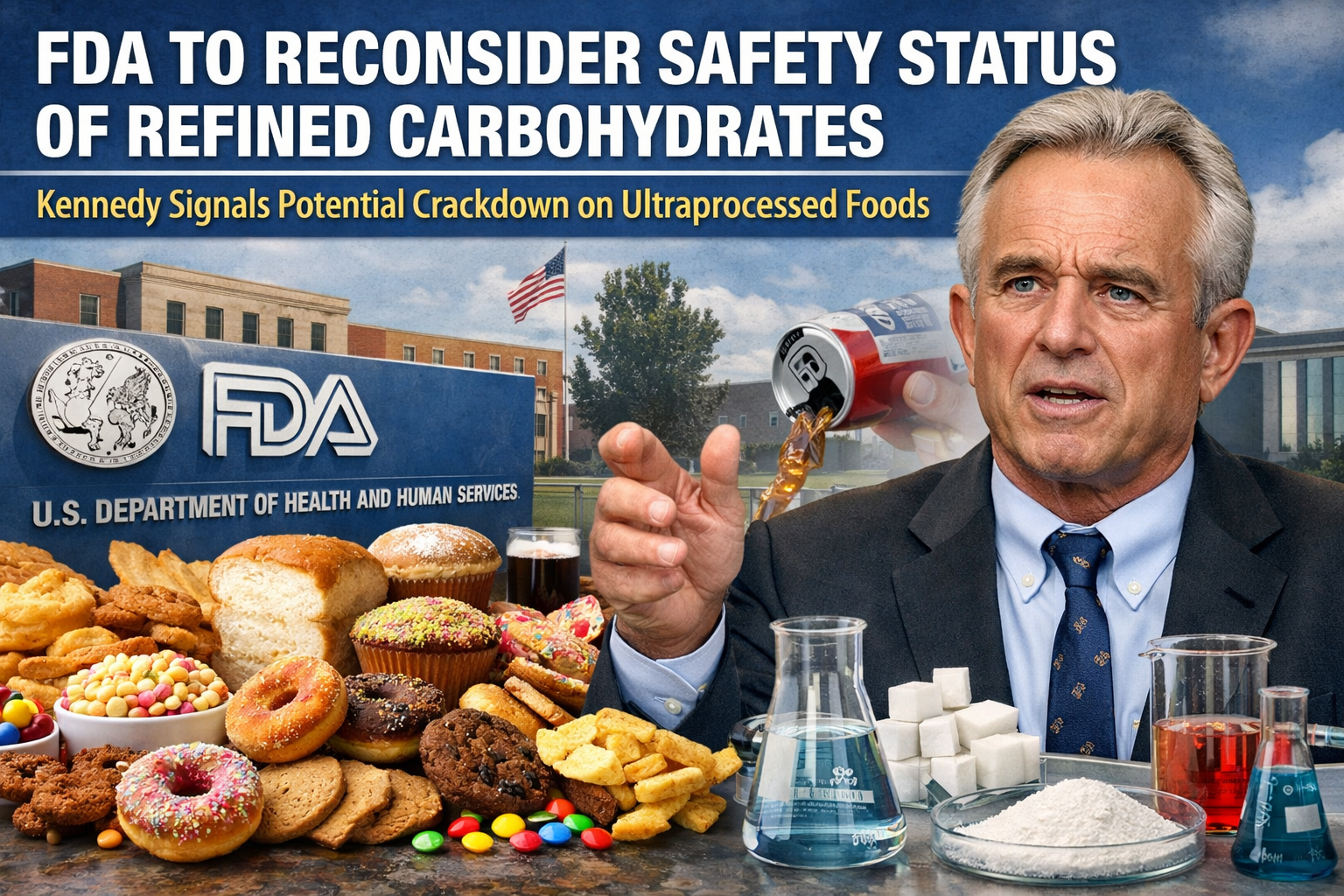 FDA to Reconsider Safety Status of Refined Carbohydrates as Kennedy Signals Potential Crackdown on Ultraprocessed Foods