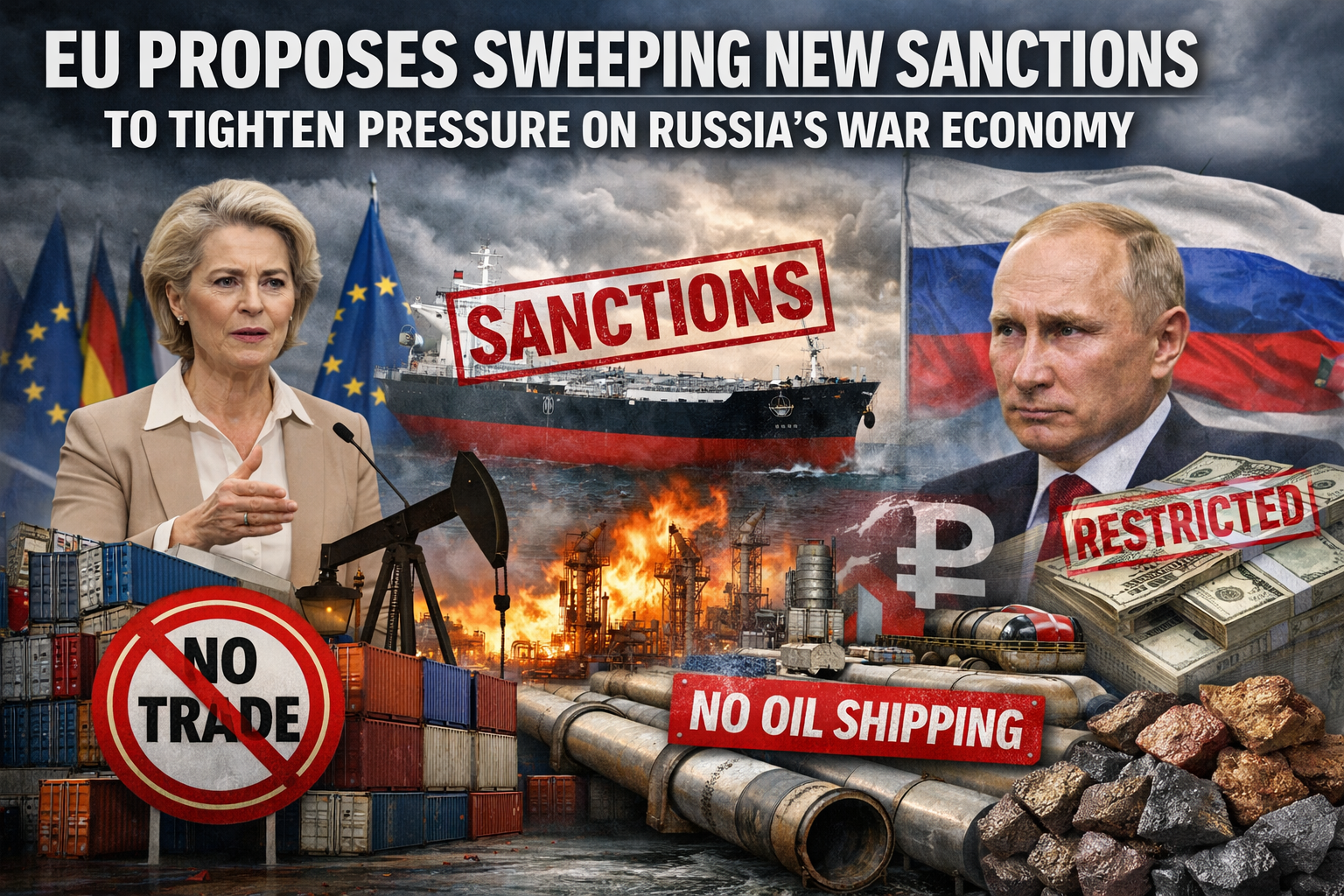 EU Proposes Sweeping New Sanctions to Tighten Pressure on Russia’s War Economy