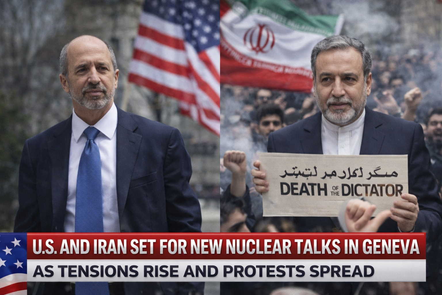 U.S. and Iran Set for New Nuclear Talks in Geneva as Tensions Rise and Protests Spread