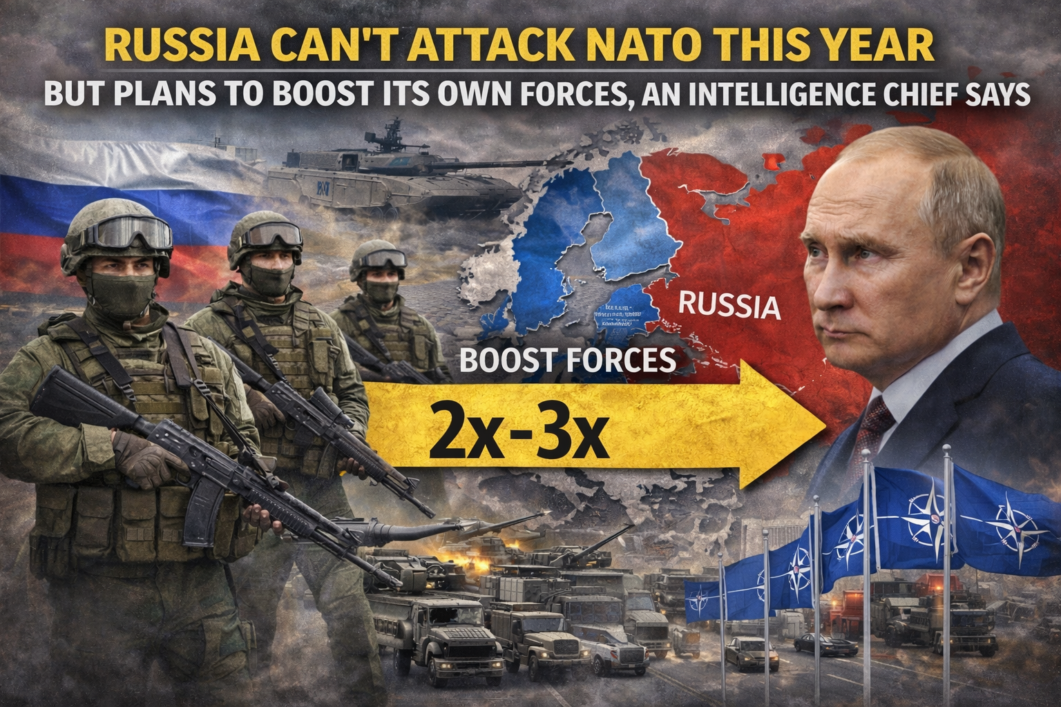 Estonian Intelligence Warns Russia Is Building Forces Near NATO While Pressing War in Ukraine