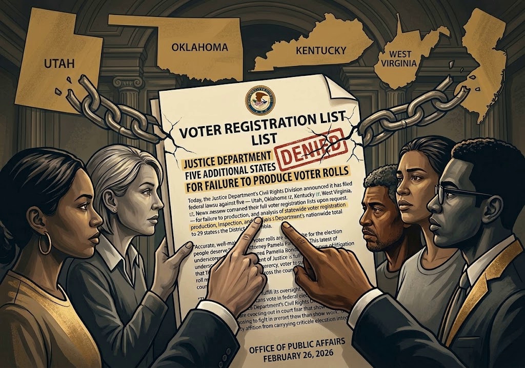 DOJ Escalates Election Integrity Efforts, Suing Five More States Over Voter Rolls
