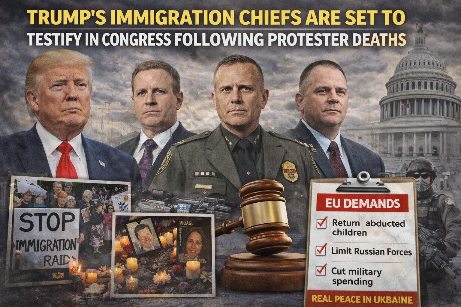 Immigration Enforcement Chiefs Face Grilling in Congress Over Deportation Push and Urban Raids