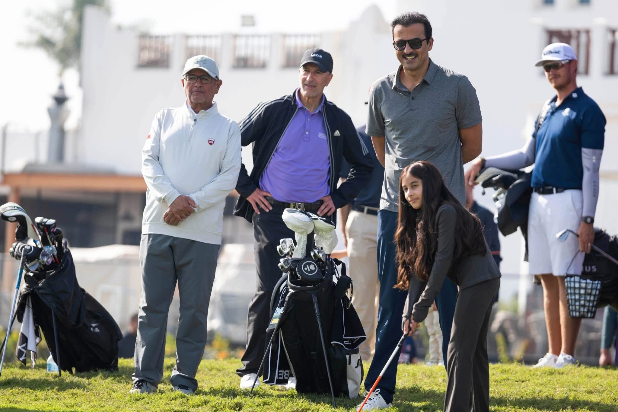 Qatar’s Amir take part in Golf as part of National Sport Day celebrations