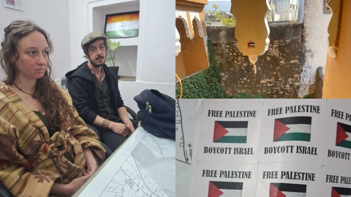 British Tourists Deported from India for Pasting Pro-Palestine Stickers across Temple Town