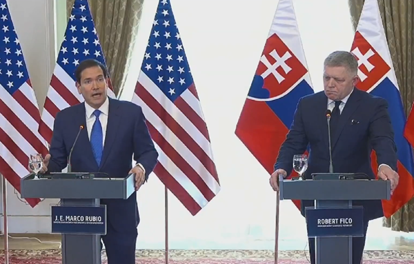 U.S. Secretary of State Marco Rubio Visits Central Europe; Meets Slovakia Prime Minister