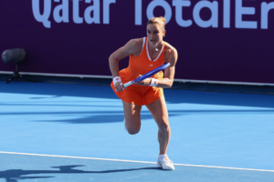 Sakkari turns back the clock to knock out Swiatek in Doha quarterfinals