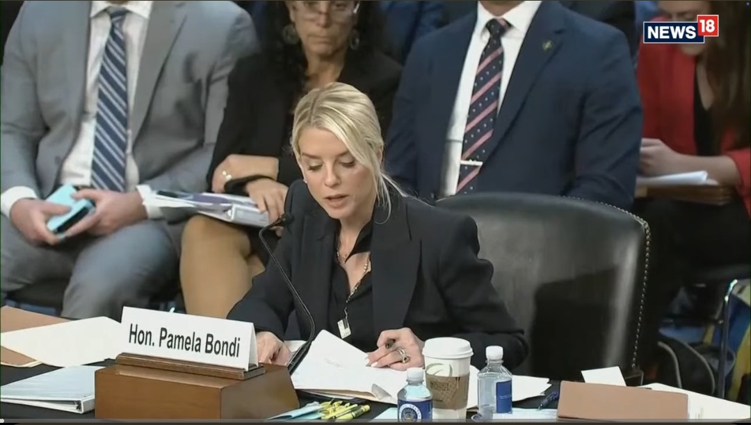 Bondi Defends Trump, Faces Sharp Questions on Epstein Files