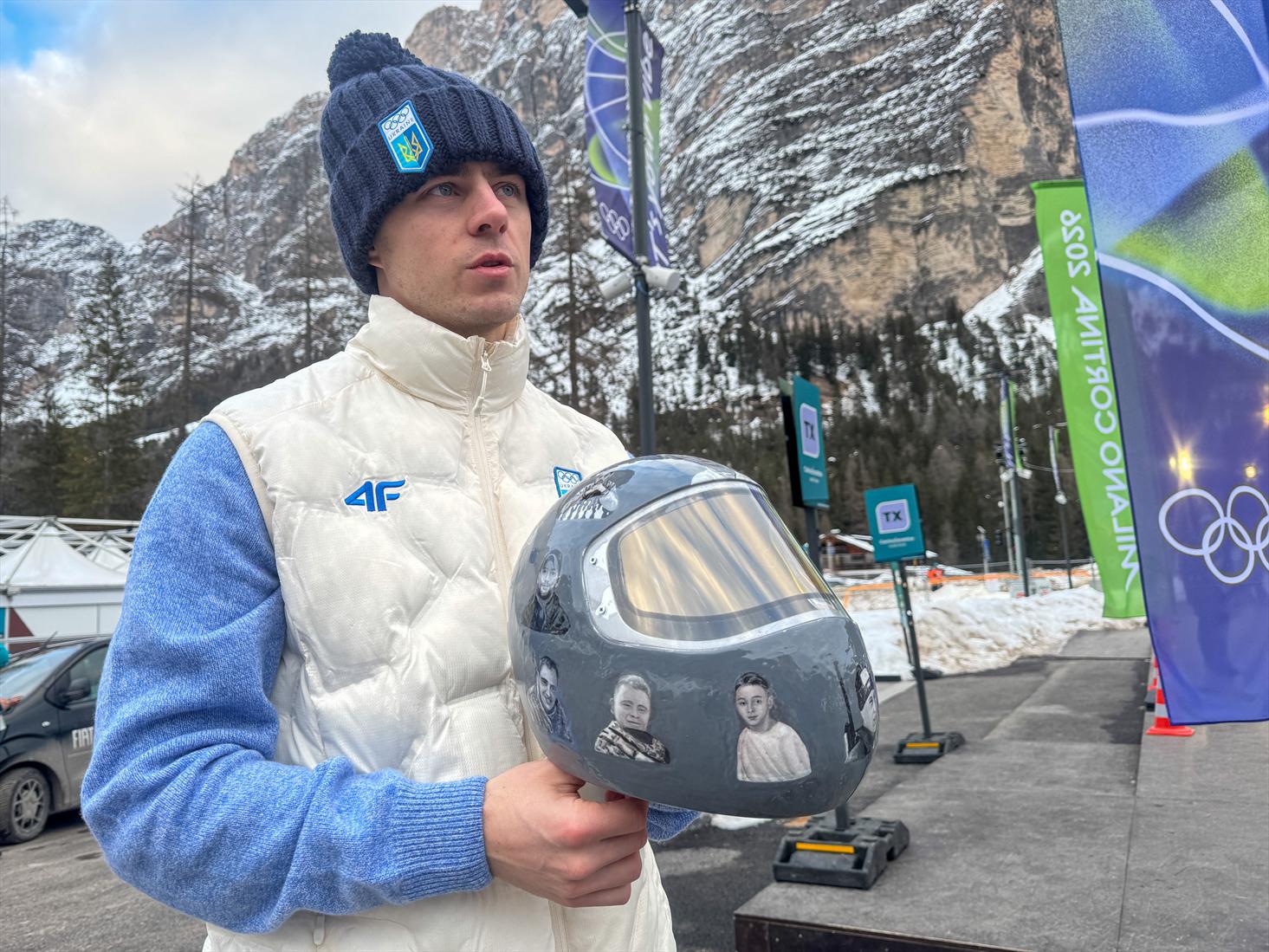 Ukrainian athlete says IOC banned helmet showing those killed in war