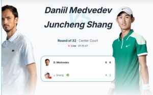 Daniil Medvedev Cruises Past Juncheng Shang in Doha Opener