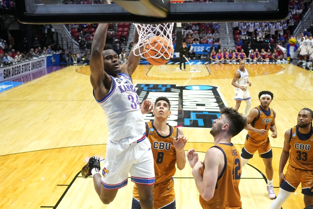 No. 4 Kansas builds big lead, holds off Cal Baptist’s comeback bid