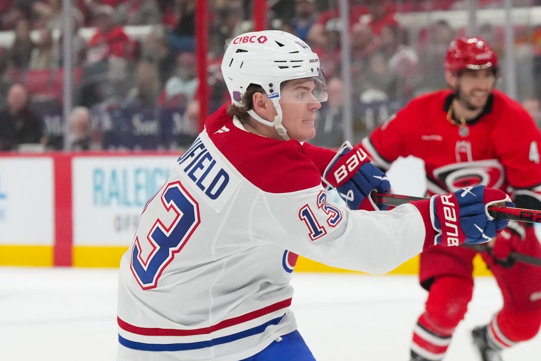 Nick Suzuki, Cole Caufield propel Canadiens past Hurricanes