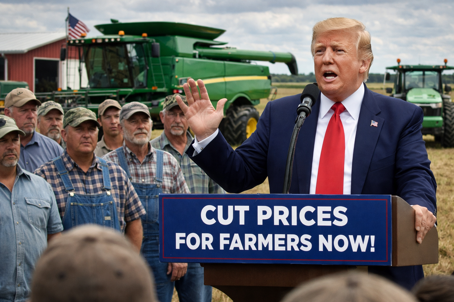 Trump Urges Farm Equipment Makers to Cut Prices as U.S. Farmers Face Financial Strain