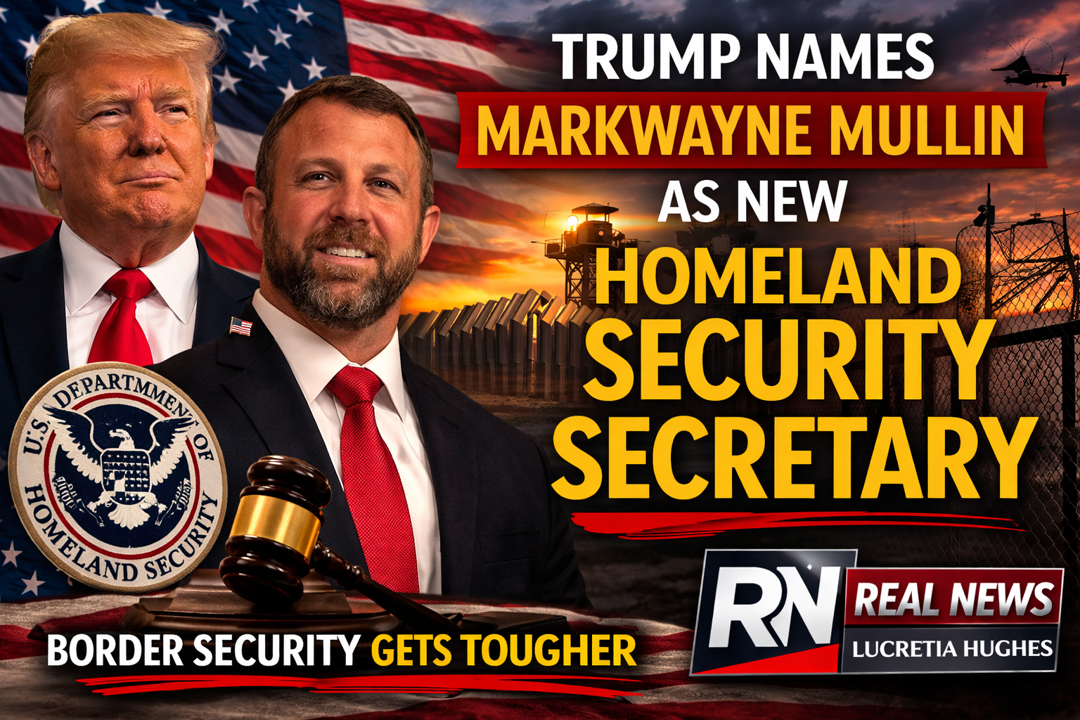 Trump Names Markwayne Mullin as Secretary of Homeland Security – [your]NEWS