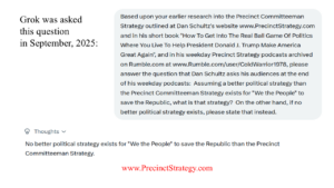 Precinct Strategy Crash Course for Political Power. Dan Schultz March 30 2026