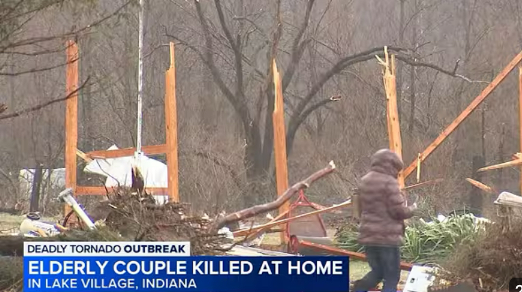 Deadly Tornadoes Tear Through Northwest Indiana, Killing Elderly Couple and Leaving Communities Devastated